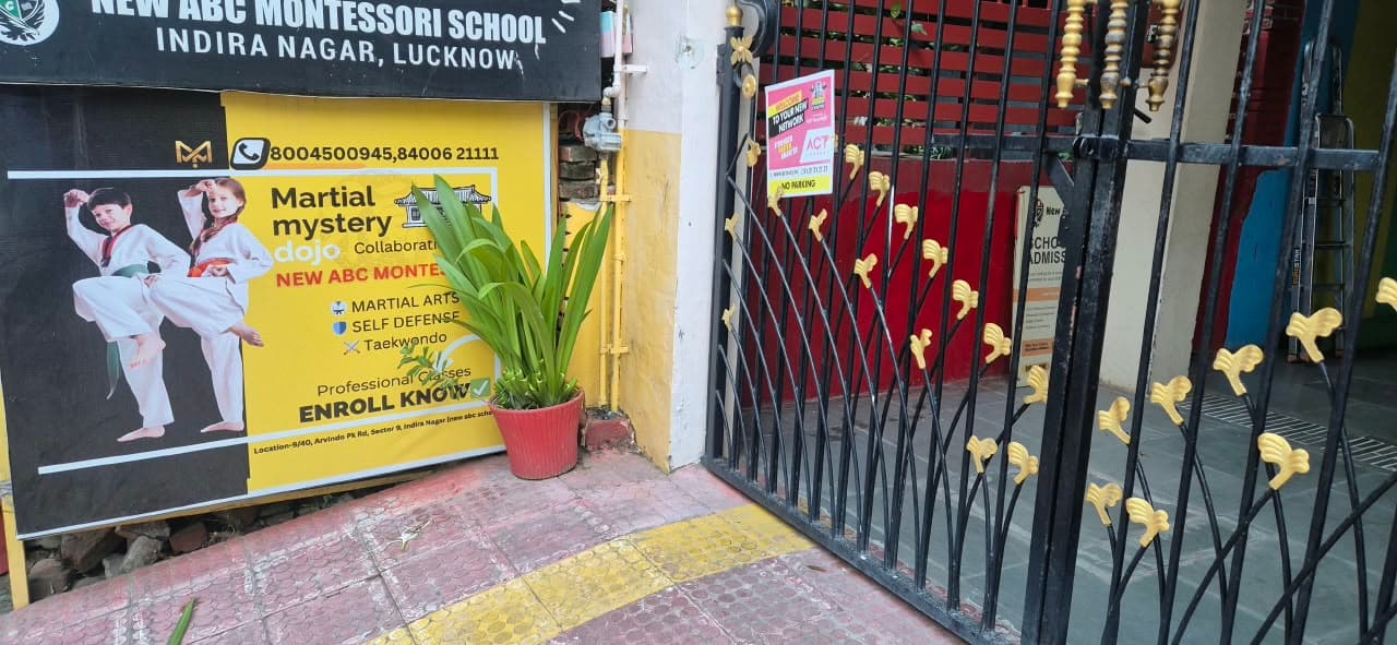 Martial Mystery Dojo entrance signage in Indira Nagar, Lucknow